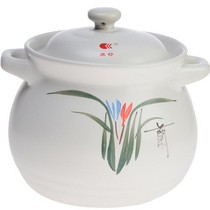 康舒 12号3.3L耐热陶瓷土锅砂煲 白色产品图片主图