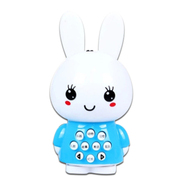 特兰恩 韩国 迷你兔故事机婴幼儿教具 儿童益智玩具 早教机多功能点读机 粉蓝色