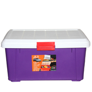 安马 Z600F 汽车后备箱储物箱车用居家收纳置物箱杂物整理箱 紫色
