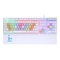 优贵 青梅竹马K216 彩虹LED背光键盘 红轴机械手感 悬浮键帽设计 小苍LOL键盘产品图片1