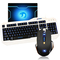 新盟 曼巴狂蛇7D宏定义鼠标 有线键盘套装 游戏键鼠套装 LOL CF游戏键鼠套 狂蛇黑+K18三色发光+垫产品图片1