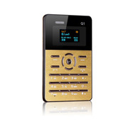 wisebrave 迷你小巧袖珍卡片手机 微型小手机 卡片手机Q1 卡片手机Q1-金色