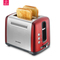 北鼎 D612全自动多士炉烤面包机 彩色不锈钢 锦葵红产品图片1