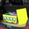 趣行 卡通汽车折叠可座置物箱 大号户外休闲凳 车用后备箱储物整理箱 46升 黄色产品图片3