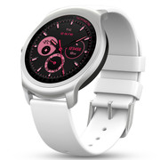 Ticwatch 2 智能手表悦动系列(白硅胶表带)语音手势触摸ticwear系统 蓝牙通话手表 防水GPS记步测心率