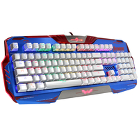 宜博 K729 RGB机械键盘 美国队长版 青轴