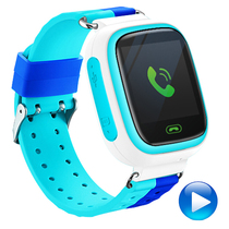 智力快车 Z5 电话手表 儿童定位手表 智能儿童电话手表智能穿戴 儿童智能手表电话 蓝色产品图片主图