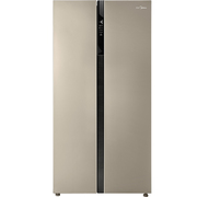 美的  552升 变频智能对开门冰箱 风冷无霜 速冷速冻 电脑控温 BCD-552WKPZM(Q)芙蓉金