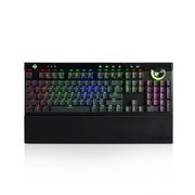 黑爵 AK45光魔合金机械键盘 RGB背光 黑色 茶轴 游戏 办公 电脑 吃鸡键盘