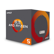 AMD 锐龙 5 2600X 处理器 6核12线程 AM4 接口 3.6GHz 盒装