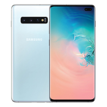 三星 GalaxyS10+SM-G9750骁龙855超感屏超声波屏下指纹4G手机全网通双卡双待游戏手机8GB+128GB皓玉白产品图片主图