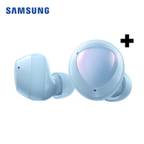三星 GalaxyBuds+真无线蓝牙入耳式耳机苹果安卓通用音乐游戏运动时尚通话耳机浮氧蓝产品图片主图